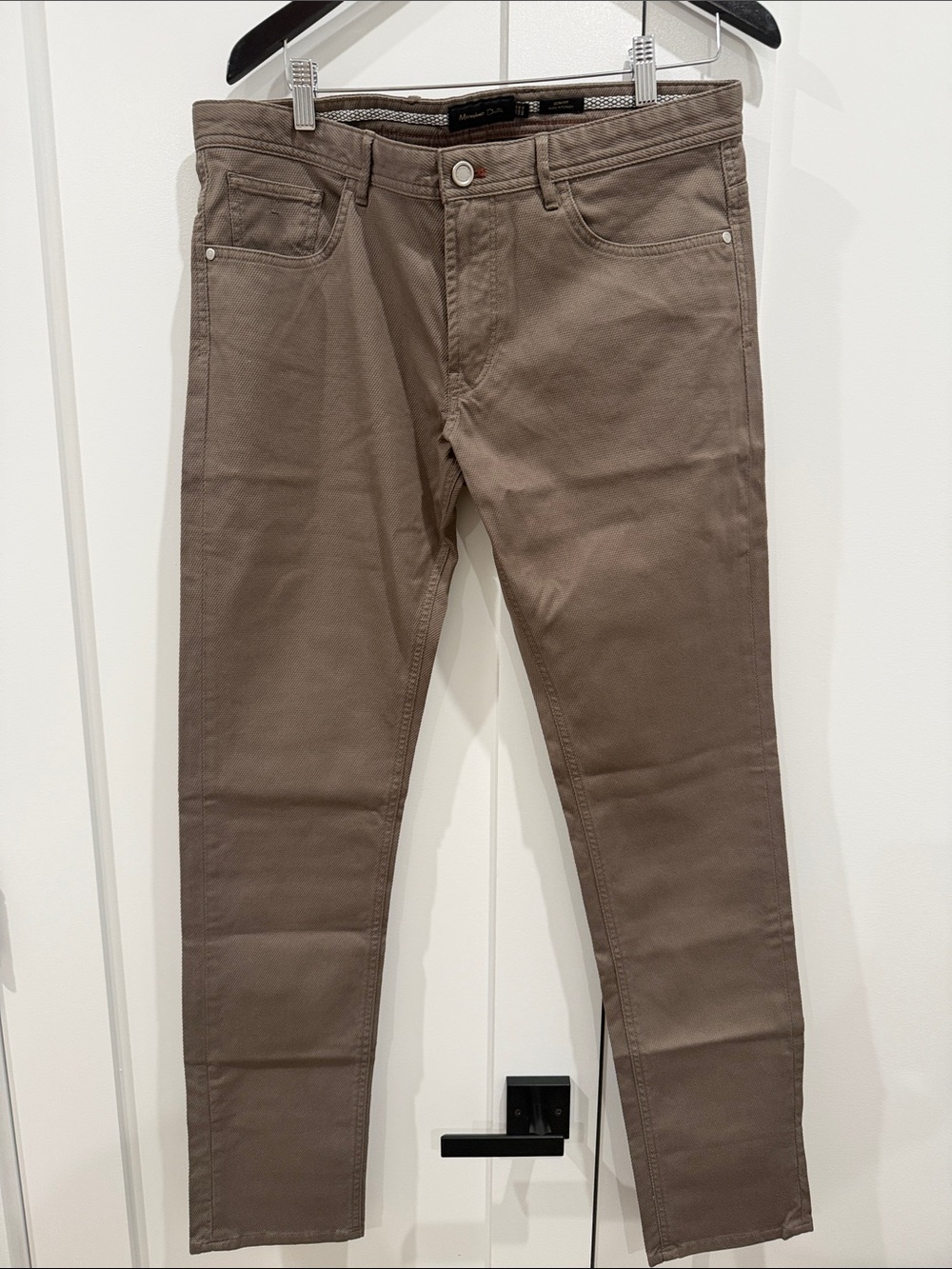 Massimo Dutti Men's Skinny Jeans in Taupe